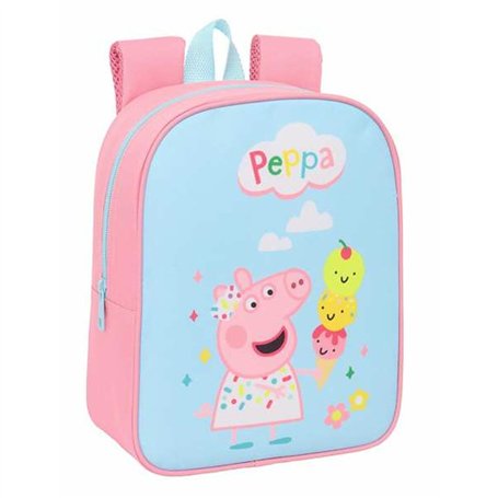 Cartable Peppa Pig Bleu Rose 22 x 27 x 10 cm