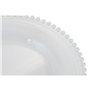 Assiette plate Home ESPRIT Transparent Verre 27 X 27 X 2,6 CM