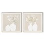 Cadre Home ESPRIT Blanc Beige Vase Cottage 62 x 4