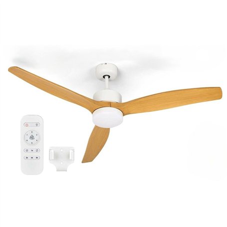 Ventilateur de Plafond avec Lumière Argon W-FC5288-3C1L W W-FC5288-3C1L W Blanc Marron 40 W Ø 132 cm