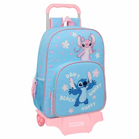 Cartable Lilo & Stitch Happy Bleu ciel 33 x 42 x 14 cm