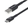 Câble USB Startech USB2AC15CMBK Noir
