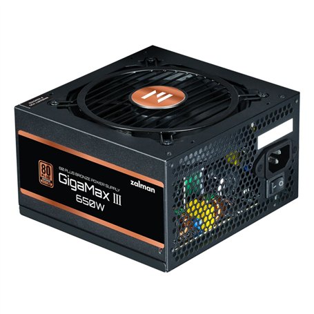Bloc d’Alimentation Zalman GigaMax III ATX 650 W 110 W 80 Plus Bronze