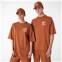T-shirt à manches courtes homme New Era LEAGUE ESSNTLS LC OS TEE NEYYAN 60435552 Marron (S)