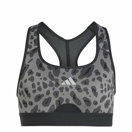 Soutien-gorge de Sport Adidas Powerreact Gris 13-14 Ans