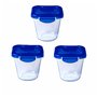 Ensemble de Boîtes à Lunch Pyrex Transparent 3 Pièces