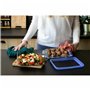 Ensemble de Boîtes à Lunch Pyrex Bleu Transparent 800 ml 3 Pièces