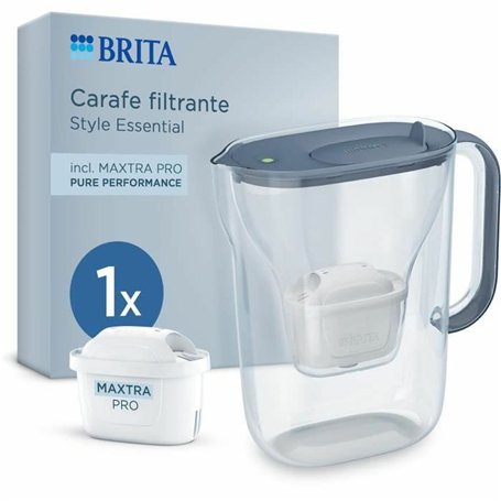 Carafe Filtrante Brita Style Essential Gris Transparent 2
