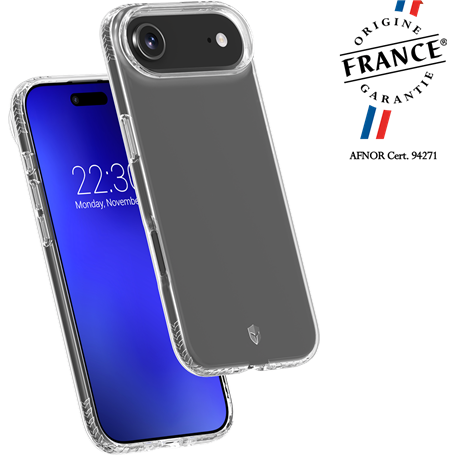 Coque renforcée iPhone Air PULSE Origine France Garantie 3m Transparente + Garantie à vie - Origine France Garantie Force Case