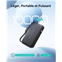 Powerbank Pocket Neo 10000mAh 3 ports USB A+2C 22.5W PD/QC Câble dragonne Noir Iniu