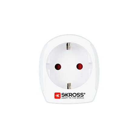 Adaptateur voyage Europe vers Danemark Blanc Skross