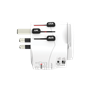 Adaptateur voyage USB A + USB C PRO LIGHT WORLD Universel Blanc Skross