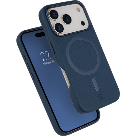 Coque renforcée MagSafe iPhone 17 Pro PLATINIUM 2m Bleu marine + Garantie à vie Force Case