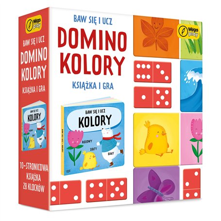 Jouer et apprendre. Domino. Couleurs. Jeu et livre