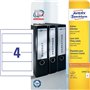 Avery-Zweckform Etiquette pour classeur L4761-25 61 x 192 mm papier blanc fixation permanente 120 pc(s)