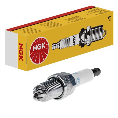 NGK Bougie d'allumage 7873 Électrode centrale en nickel 3-électrodes de masse Antiparasitage 1kOhm avec siège à garniture plate