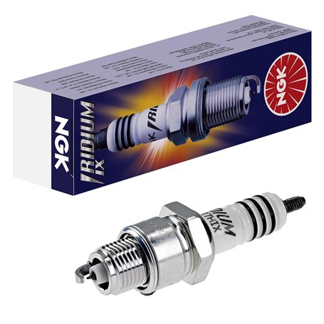 NGK Bougie d'allumage 4085 Raccord-SAE avec vis Électrode centrale à l'iridium 1-électrode de masse Antiparasitage 5kOhm avec si