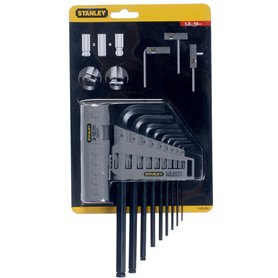 STANLEY 089904 Jeu de clés Allen Système métrique 9 pièces STANLEY 089904 Jeu de clés Allen Système métrique 9 pièces