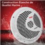 Pyle Enceintes Marines Doubles 16,51 cm – Haut-Parleur Extérieur 2 Voies Étanche et Résistant aux Intempéries avec Puissance de