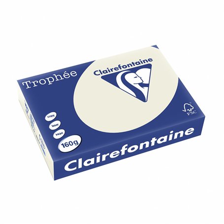 CLAIREFONTAINE 39506 Papier Trophée Multifonctions A4 160g/m2 Perle Lot de 250 Orange