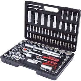 KS Tools 911.0708 Coffret de douilles et embouts F6 1/4''-1/2'' CHROMEmat 108 pièces KS Tools 911.0708 Coffret de douilles et embouts F6 1/4''-1/2'' CHROMEmat 108 pièces