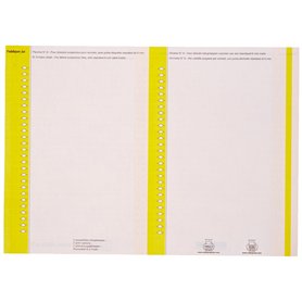 L'Oblique AZ Sachet de 10 planches d'étiquettes pour dossiers armoire Jaune L'Oblique AZ Sachet de 10 planches d'étiquettes pour dossiers armoire Jaune
