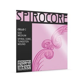Cordes Thomastik Violoncelle Spirocore Noyau spirale Do Tungstène filé. 4/4; Souple Cordes Thomastik Violoncelle Spirocore Noyau spirale Do Tungstène filé. 4/4; Souple