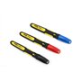 STANLEY 0-47-322 Marqueurs 3 Couleurs - Gamme FATMAX - Corps Bi Matière - Pointe Fine - Marqueur Permanent Résistante À L'Eau Et