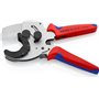 KNIPEX Coupe-tubes pour tubes multicouche et tubes en plastique avec gaines bi-matière zinguée 26 - 40 mm 90 25 40
