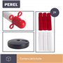 Perel Set avec poteaux de balisage en PVC, avec pied à lester, chaîne non incluse, délimitation temporaire, pour événements, esp