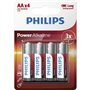 Philips - Power Alkaline - AA Batterie - Pack de 4