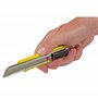 Stanley 0-10-421 Cutter Gamme FatMax Largeur De Lame 18 Mm - Acier Inoxydable/Jaune - Longueur 155Mm