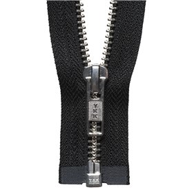 YKK Fermeture éclair à extrémité Ouverte, Non Noir 580, 61 cm Length YKK Fermeture éclair à extrémité Ouverte