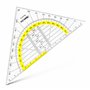 GEOtec GEOflex Équerre géométrique en plastique 16 cm Transparent