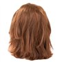 Götz 1192053 postiche aux Cheveux Bruns et aux Yeux Marrons - tête de Coiffure et de Maquillage de 28 cm de Haut en Set de 57 pi