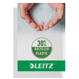 Leitz-pochette plastique transparentes en polypropylène standard format a4 grainé-transparent-lot de 10 Leitz-pochette plastique transparentes en polypropylène standard format a4 grainé-transparent-lot de 10