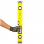 STANLEY 1-43-524 Niveau 60 cm - Gamme FATMAX - Structure en Aluminium Renforcé- 3 Fioles Haute Visibilité - 2 Semelles Usinées -