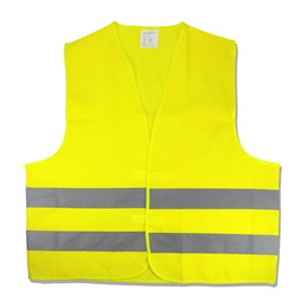Cartrend 50130 Gilet de signalisation jaune Taille XL, DIN EN 20471 ,dans un sac à fermeture éclair pratique Cartrend 50130 Gilet de signalisation jaune Taille XL
