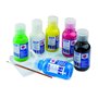 MILAN - Boîte de 6 bouteilles de gouache de 125ml Couleurs Assorties