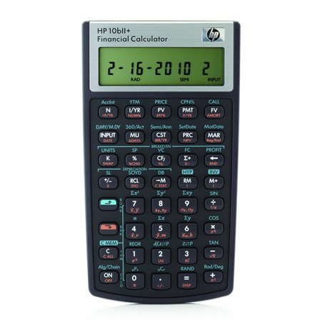 HP 10bII+ Calculatrice Financière Noir