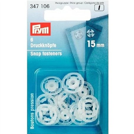 Prym Plastic Sew on Snap fasteneres