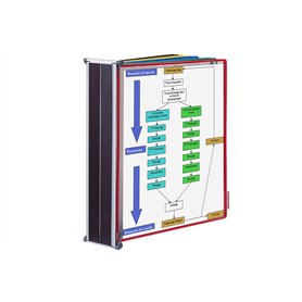 Djois Tarifold Fr 214030 - Support mural métal A4 avec dos magnétique - capacité 10 pochettes, non inclus Djois Tarifold Fr 214030 - Support mural métal A4 avec dos magnétique - capacité 10 pochettes