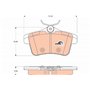 TRW GDB1828 Kit De Plaquettes De Frein Frein à Disque COTEC pour Peugeot 3008 Monospace (0U_) 2009-2017 Essieu Arrière et autres