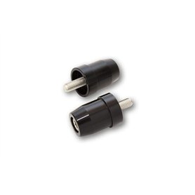 HIGHSIDER – 161-042 – Paire d'extrémités de Guidon – pour rétroviseur de Guidon de 25,4 mm – en Aluminium anodisé – Noir – Compa HIGHSIDER – 161-042 – Paire d'extrémités de Guidon – pour rétroviseur de Guidon de 25