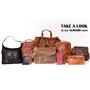 ALMADIH sac a main cuir véritable M27, sac bandoulière Marron Vintage, serviette sac porté épaule, Messenger sacoche business or