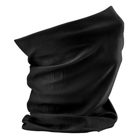 Beechfield TOUR DE COU BANDANA FOULARD CAGOULE CACHE COU NOIR