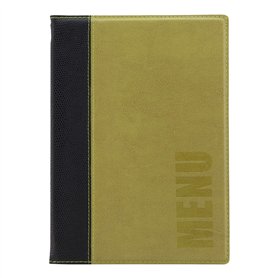 Securit Protège-menu Simili cuir de la Gamme Tendance - A5, 1 Double Insert Inclus (présente 4 Pages A5) Securit Protège-menu Simili cuir de la Gamme Tendance - A5