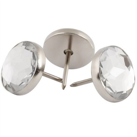 Decotacks Lot de 100 clous de tapissier avec strass 11 mm