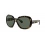 Ray-Ban Lunettes de Soleil JACKIE OHH II RB 4098 Transparent Tortoise/Grey Green 60/14/135 femme