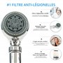 pommeau de douche anti légionellose | Filtre fiable les légionelles dangereuses | Installation facile | Discret